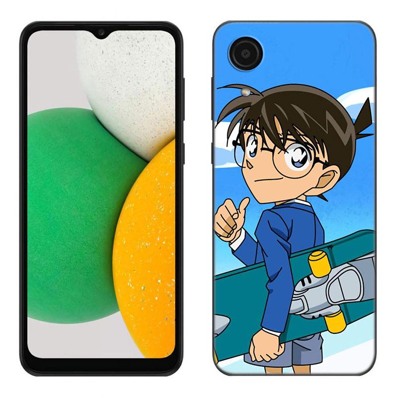 Anime Detective Conan Phone Case For Samsung Galaxy A01 A03 Core A04 E A02 A05 A10 A20 A21 A30 A50 S A6 A8 + A7 2018 Black Cover