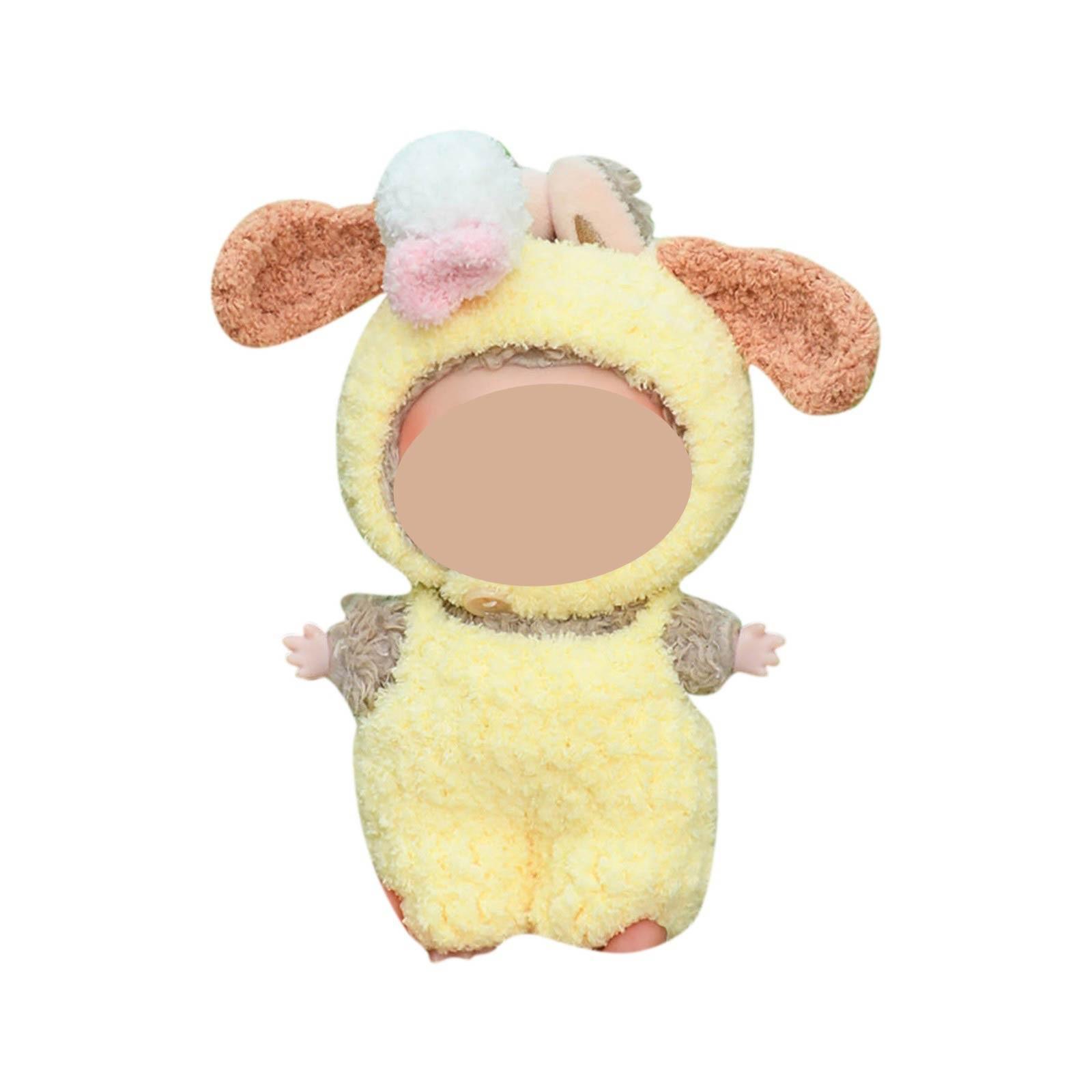 

Забавная одежда для кукол, плюшевые игрушки в стиле аниме и милые аксессуары,милые куклы одежда One Size жёлтый