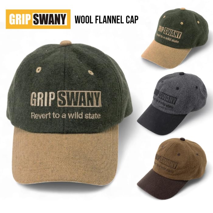 [Grip Swany] WOOL FLANNEL CAP GSUA-093 BROWN