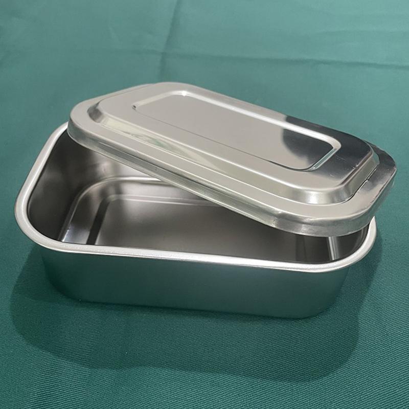 Dental Tray Surgical Nursing Lid Medical Equipment Steriliser Container For Dentist Storage Box Stainless Steel Instrument