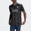 Adidas Juventus Fan Edition Patterned Print Short Sleeve Soccer Jersey Men Tops Black HD2015
