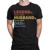 Personalisierte Legende Ehemann Papa Vatertag Benutzerdefinierte Herren T-Shirts TA06 2T1A1
