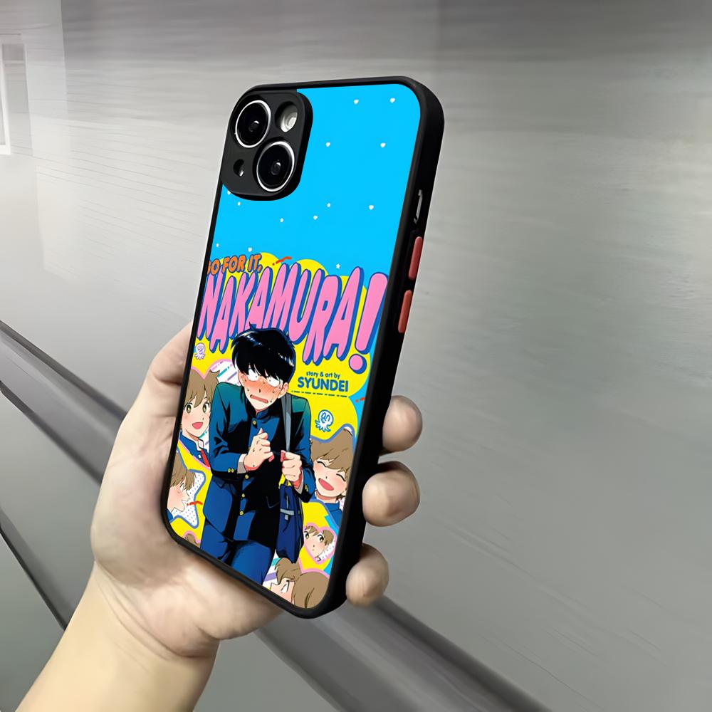 Go For It, Nakamura-kun Phone Case For Iphone 17 16 15 14 13 12 Pro Max Xr Air Plus Skin Feel Black Hard Shell Cover