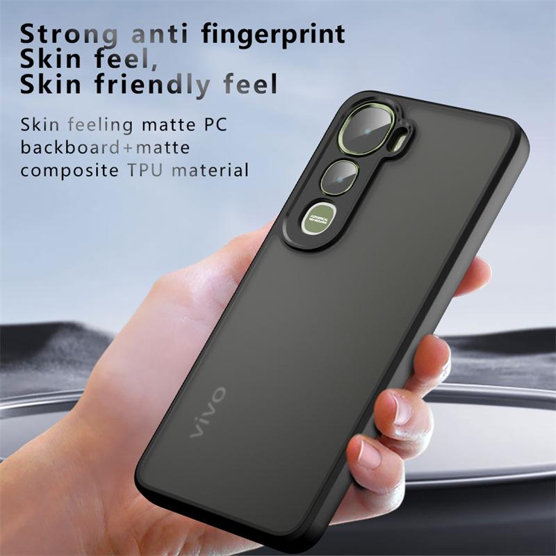Translucent Matte Case For Vivo Y400 Anti-knock Matte PC Full Edge Back Cover For Vivo Y400 Case For Vivo Y400 5G Case 6.67 Inch