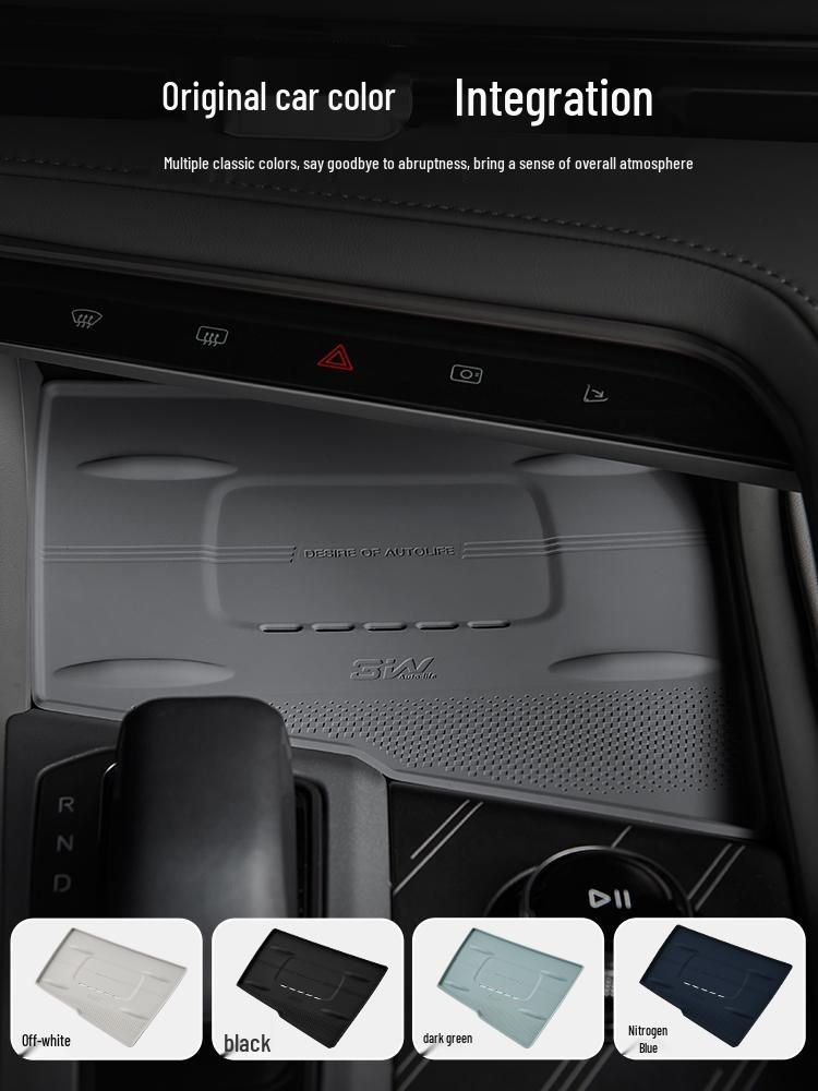 3W Non-slip Wireless Charging Silicone Pad for Zeekr 001/007/7X Center Console.