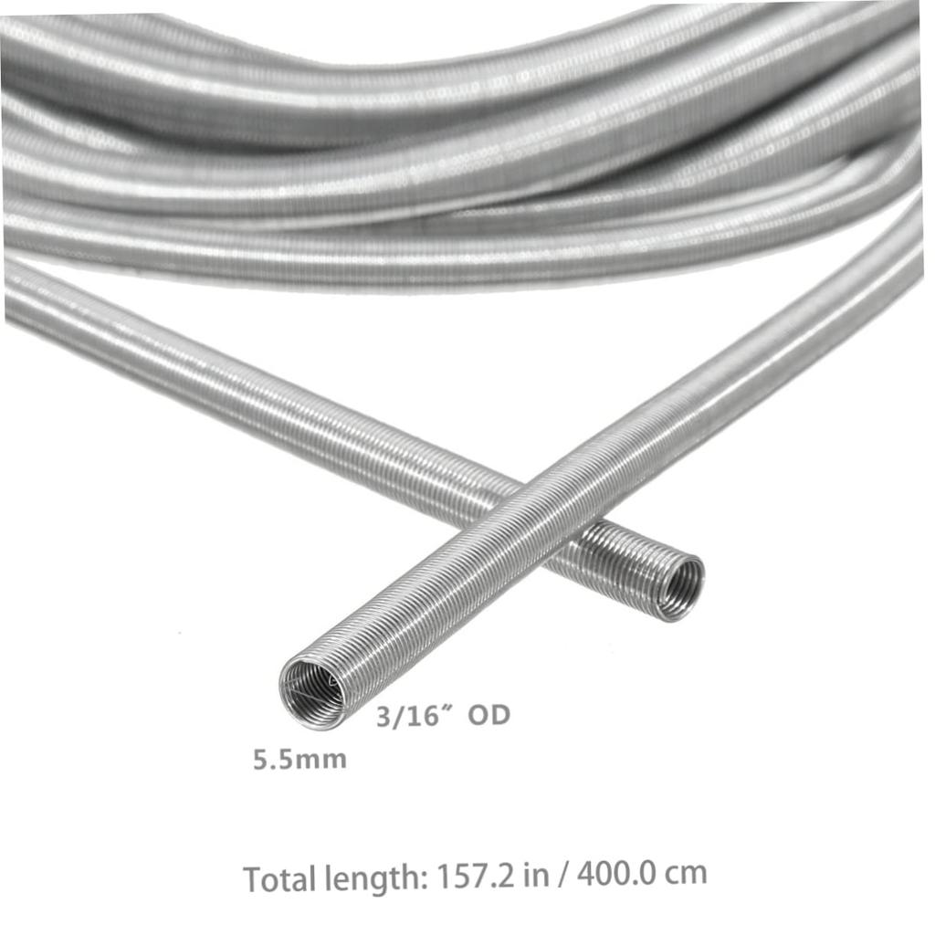 Beatifufu Brake Line Protection Tube Stainless Steel Brake Pipe Pipeline