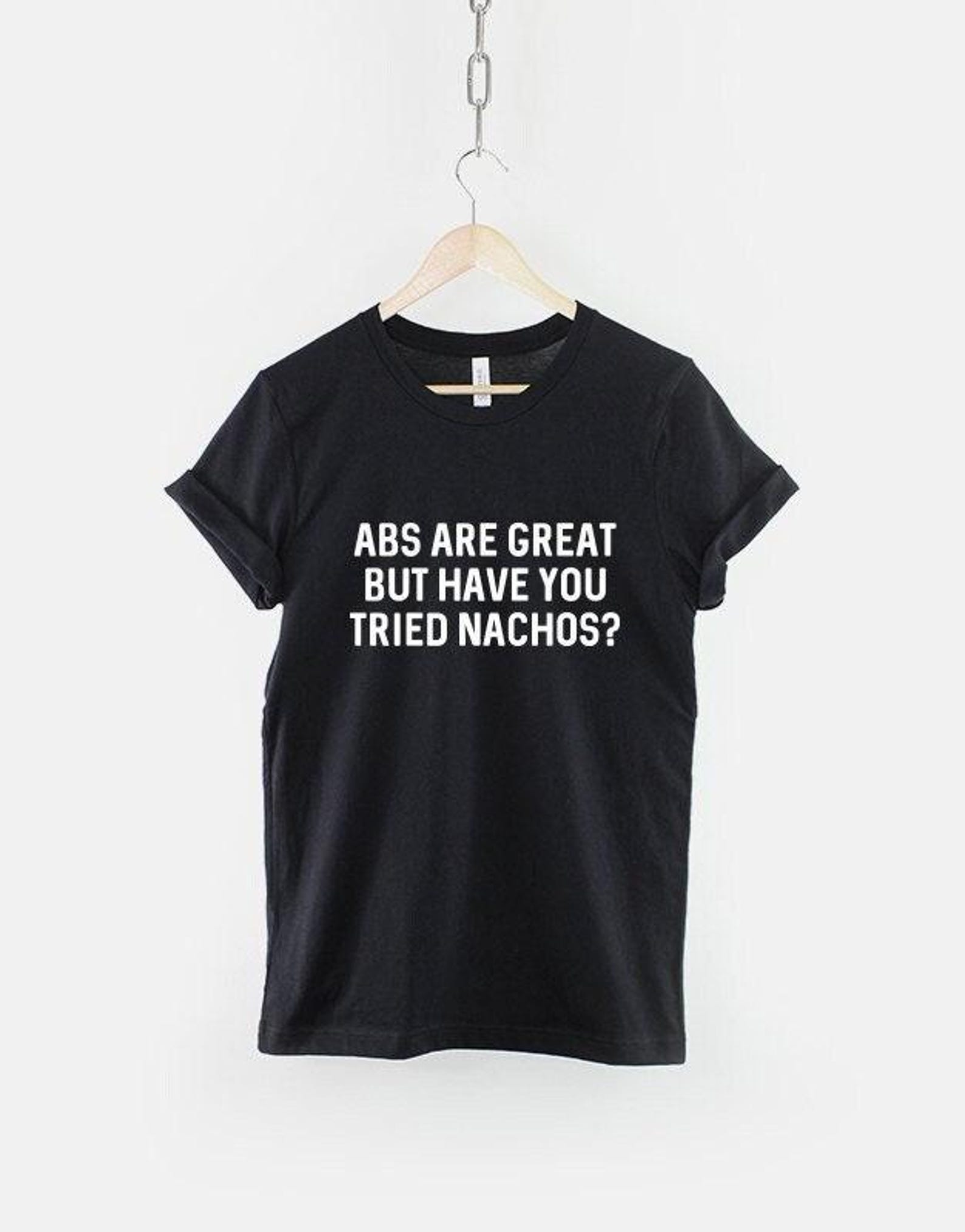 Nachos Gym Shirt, Funny Food Fitness T Shirt, Cheat Day Humor Tee, Gift for Gym Lover XL
