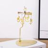 Gold/Silver Rotating Candlestick Stainless Steel Tealight Holder Rotary Candle Holder  Party