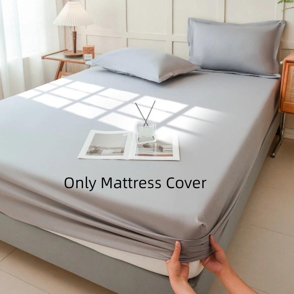 Non-slip Solid Color Mattress Cover Skin-friendly Urinary Barrier Bed Sheet Bed Cover  Elderly