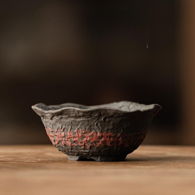 

Грубая керамика старая каменная глина чайная чашка удивлена мертвым ветром керамическая чашка, изысканная одинарная чашка в древнем стиле может воспитывать чайную чашку 200ml