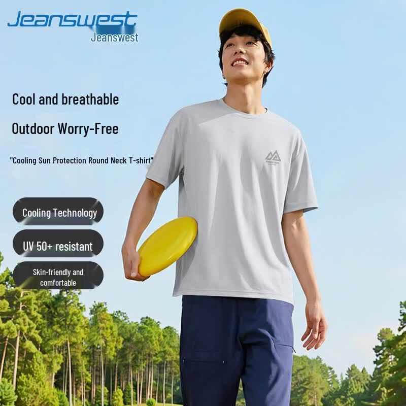 Jeanswest Men s UPF50+ Ice Silk Cooling Loose Fit T-Shirt L
