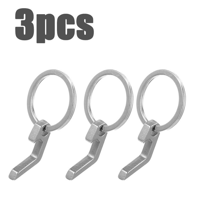 1-10PC Portable Stainless Steel Beer Bottle Opener Keychain Men Gifts Mini Bottle Opener Titanium Alloy Key Ring Carry Easily