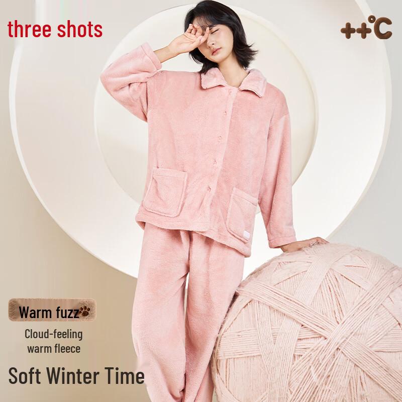 Sanqiang Women s Velvet Flannel Pajama Set 2XL