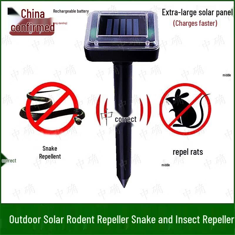 Solar Ultrasonic Snake and Mouse Repeller