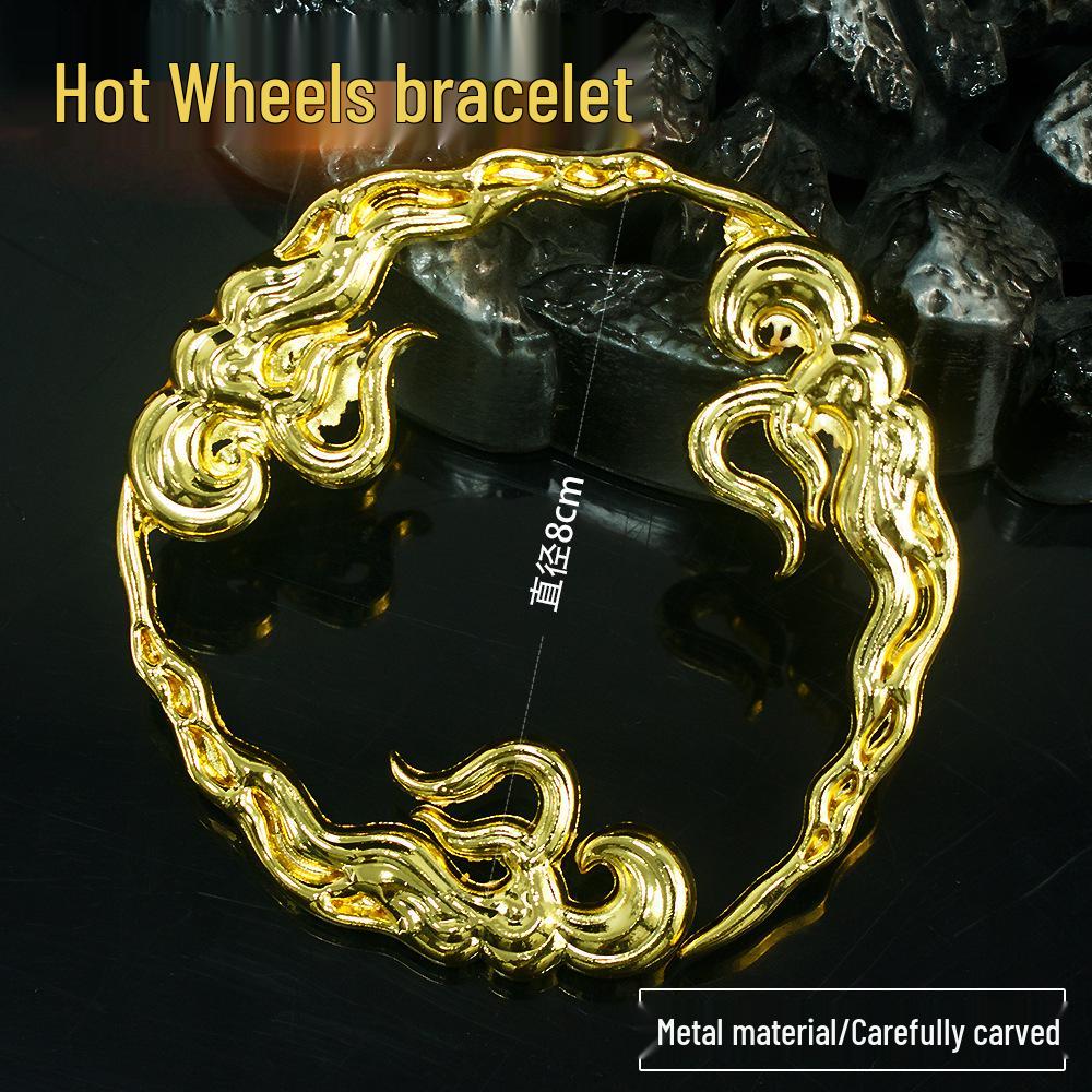 

Nezha Anime Metal Qiankun Ring Bracelet - Trendy Toy & Figurine Collection for Kids