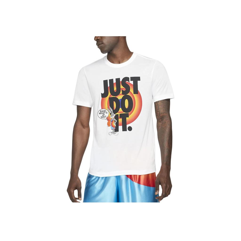 Nike A New Legacy Space Jam Bugs Bunny Print Short Sleeve T-Shirt Men Tops White DH3830-100