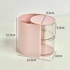 Rotating Dustproof Cosmetic Storage Box - Desktop Organizer for Puff, Lipstick, and More