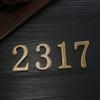 Bronze Color Door Number With Backing Adhesive House Number Apartment Door Number For Outdoor Hotel Home Mailbox Label