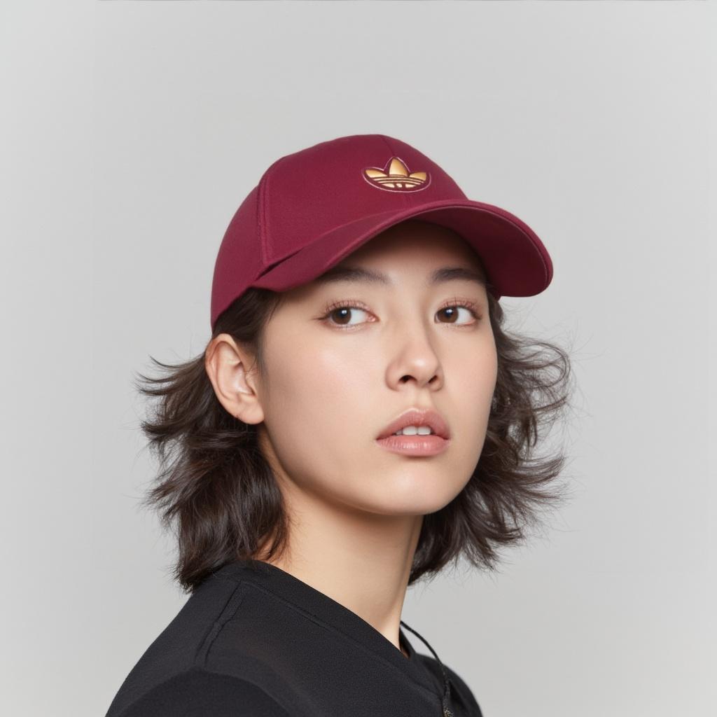 Adidas Originals Original Design Cotton Baseball Caps Women's Red KB9708