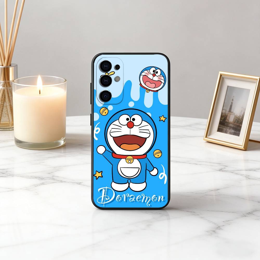 Clever cute D-Doraemon-es Phone Case Black Silicone Soft For Samsung S25,S24,S21,S22,S23,S30,Ultra,S20,Plus,Fe,Lite