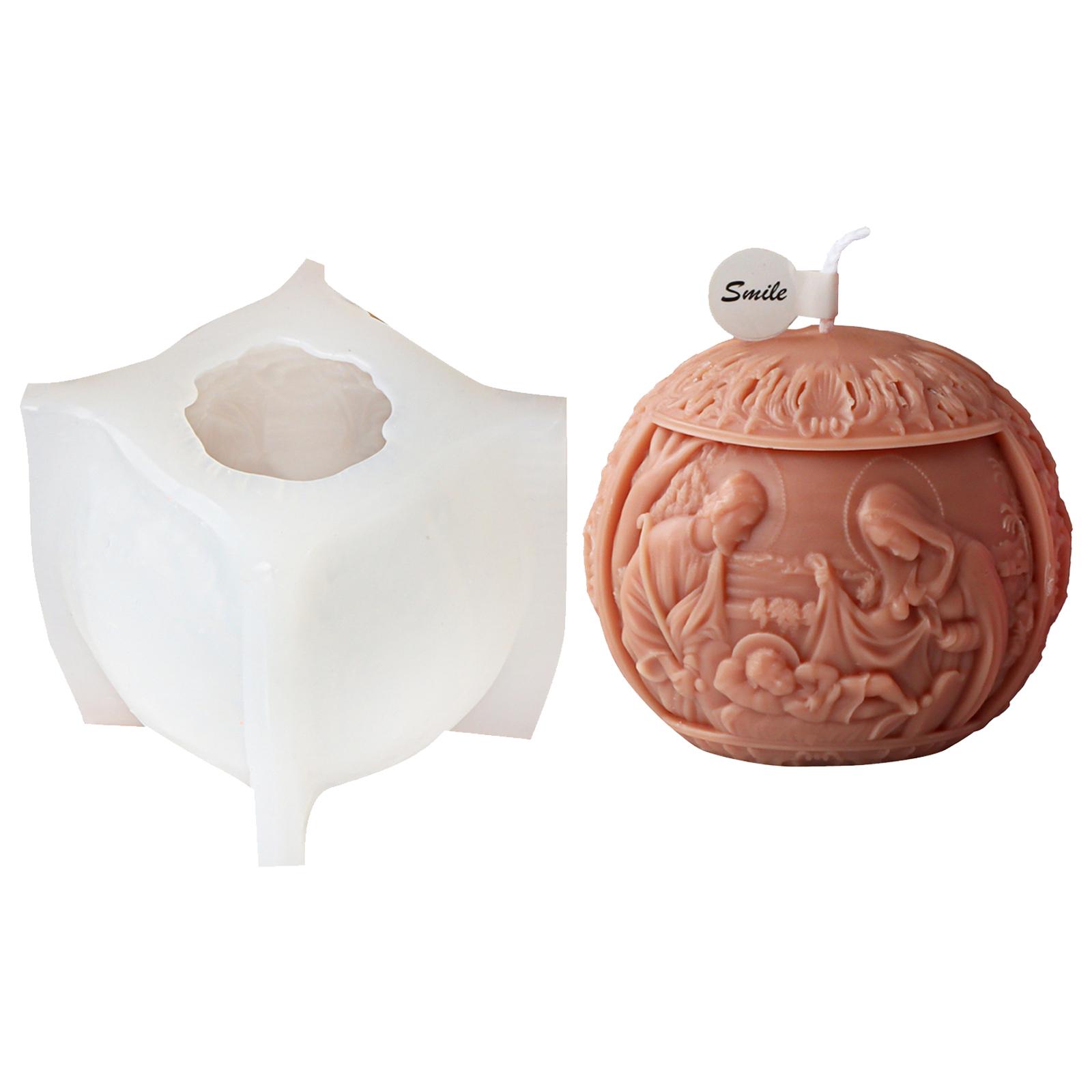 

Силиконовая форма для свечей Иисуса, мыло ручной работы, гипсовая смола, свеча для ароматерапии, силиконовая форма, украшения для рабочего стола