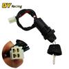 4&2 Wires  Universal 2 Ignition Keys Start Switch Door Lock Key Motorcycle Accessories for ATV Go Kart Scrambling Motorcycle