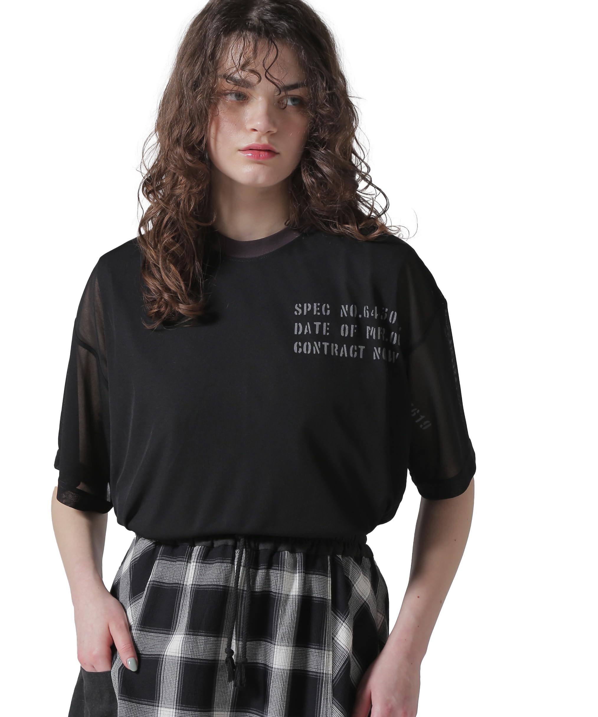 

Эксклюзивная футболка Avirex с прозрачным многослойным принтом F WEB&DEPOT, женская, 010, черная, 783-5135614