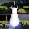 LED Solar Bulb Outdoor Camping Lamp Garden 15W Rechargeable Charge Light Courtyard Decoration Hanging USB Indoor Emergency Bulbs