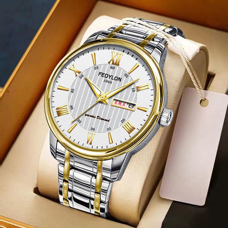 

Новые высококачественные полностью автоматические часы для мужчин с двойным календарем, светящиеся водонепроницаемые мужские кварцевые часы minimum