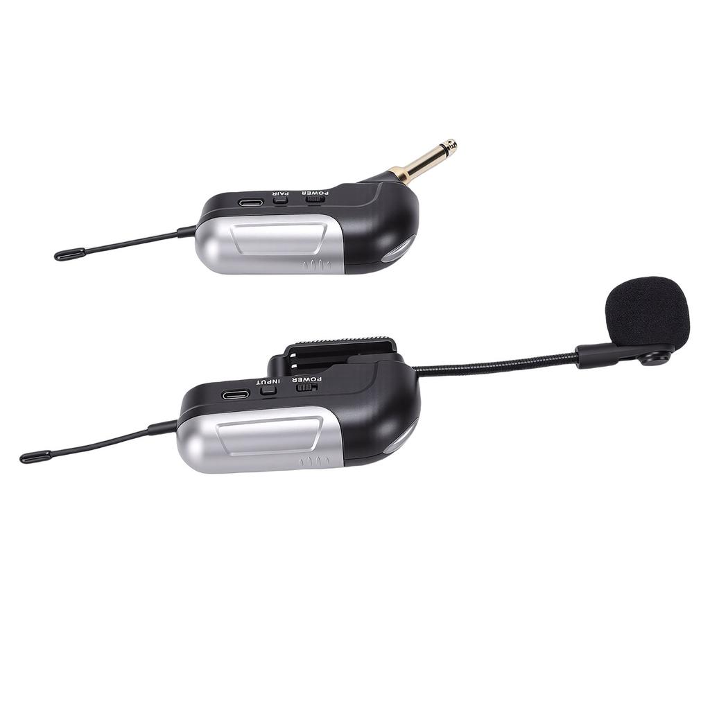 UHF Wireless Accordion Microphone HD Sound Instrument Pick Up Mic 30m Long Range 6H Battery Life with Receiver