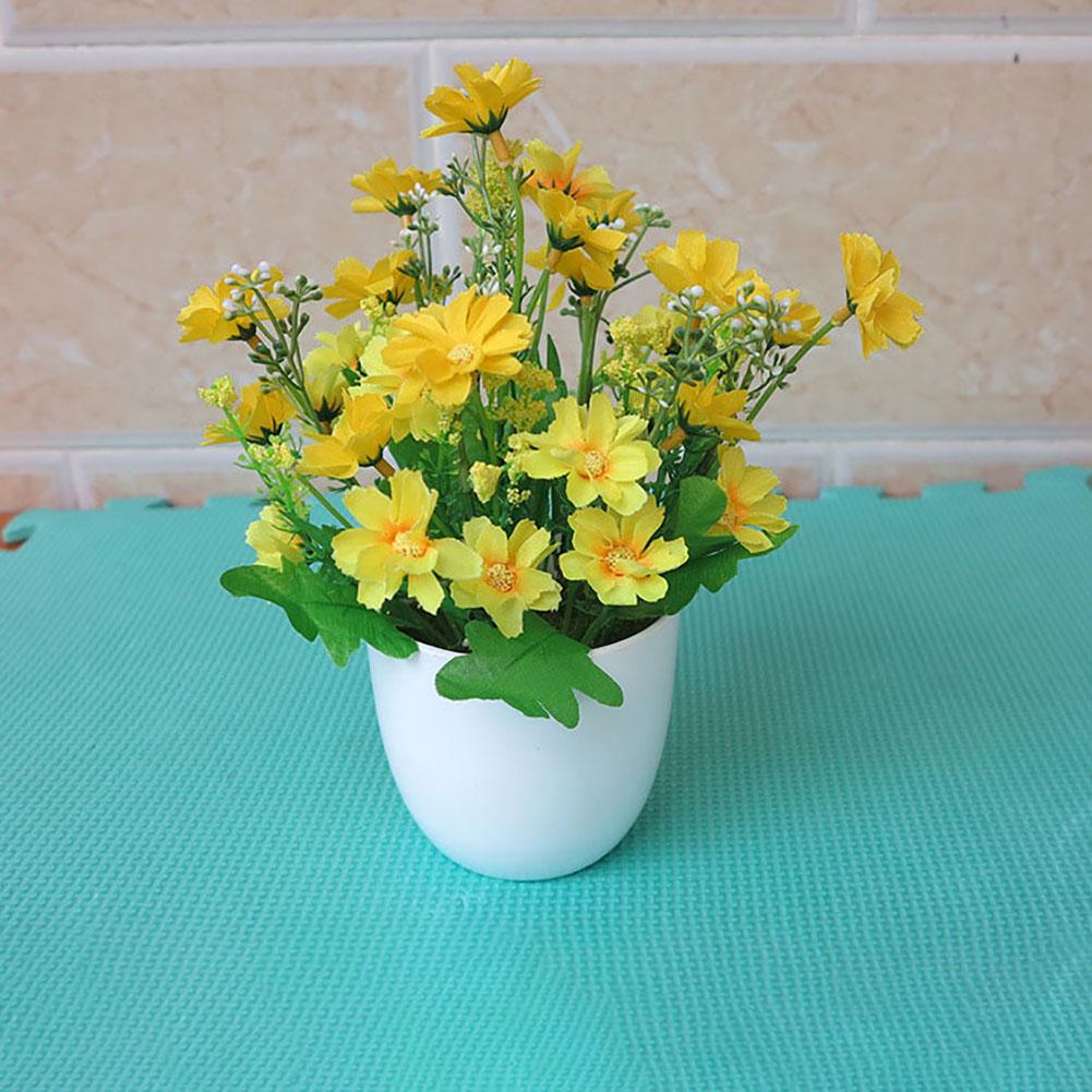 1Pc Artificial Potted Flower Garden DIY Party Home Holiday Xmas Craft Decoration Christmas Ornament