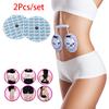 2Pcs Sport Body Liposuction Belly Arm Leg Fat Burning Slimming Massage Stickers