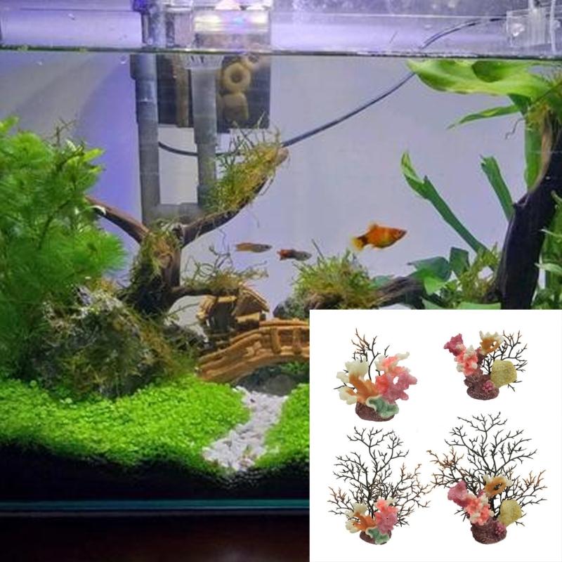 Aquarium Colorful Coral Craft Sea Creature Terrarium Habitat Aquarium Underwater Artificial Plant Reef