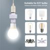 360° Smart Led Bulb E27 Plug Radar Motion Sensor 220V Light Bulb Holder 3-8m Sensing Distance LED Bulb Lamp Holder Auto On/Off Socket Adapter