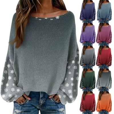 Women's Fashion Long Sleeved Elegant Sweater Top
