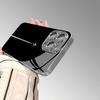 Fashionable and Minimalist Airplane Line Glass Phone Case Suitable for iPhone 17 16 15 14 13 12 11 Pro/Max/Plus Shockproof
