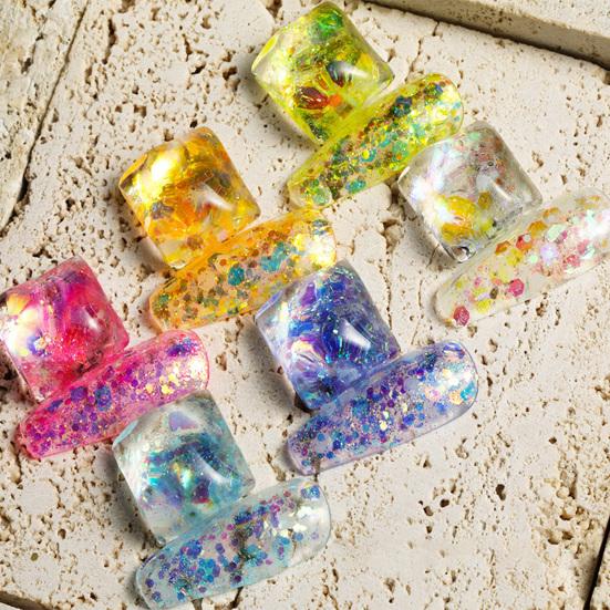 1 Box Gloss Art Effect Sequin Shiny Nail Luminous High Non-drop DIY Iridescent Firefly Style