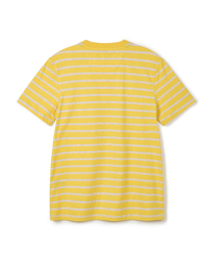 USPOLOASSN Baumwoll-Kurzarm-Rundhals-T-Shirt_Gelb St