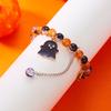 Punk Halloween Ghost Bat Pendant Beaded Bracelets For Women Men Hip Hop Bangles Party Jewelry Gifts