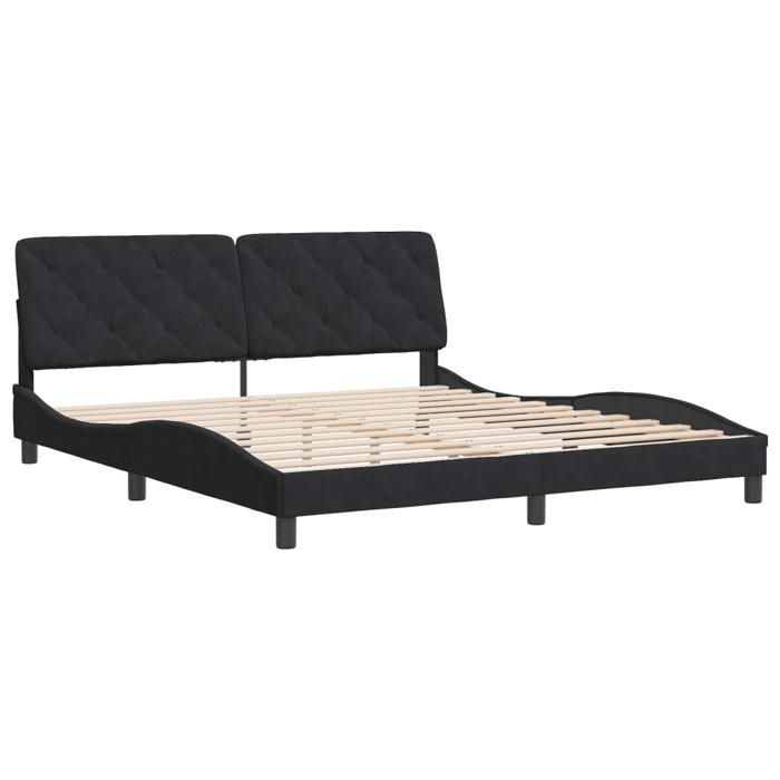 VidaXL Bed Frames Without Mattress, Upholstered Bed, Slatted Bed Base, Double Bed, Adult Bed for Interior Bedroom, 3207937