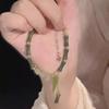 Fashion Handmade Bamboo Joint Tassel Strand Beaded Bracelet For Women Girls Bamboo Leaf Bracelet Jewelry Accessories Gifts
