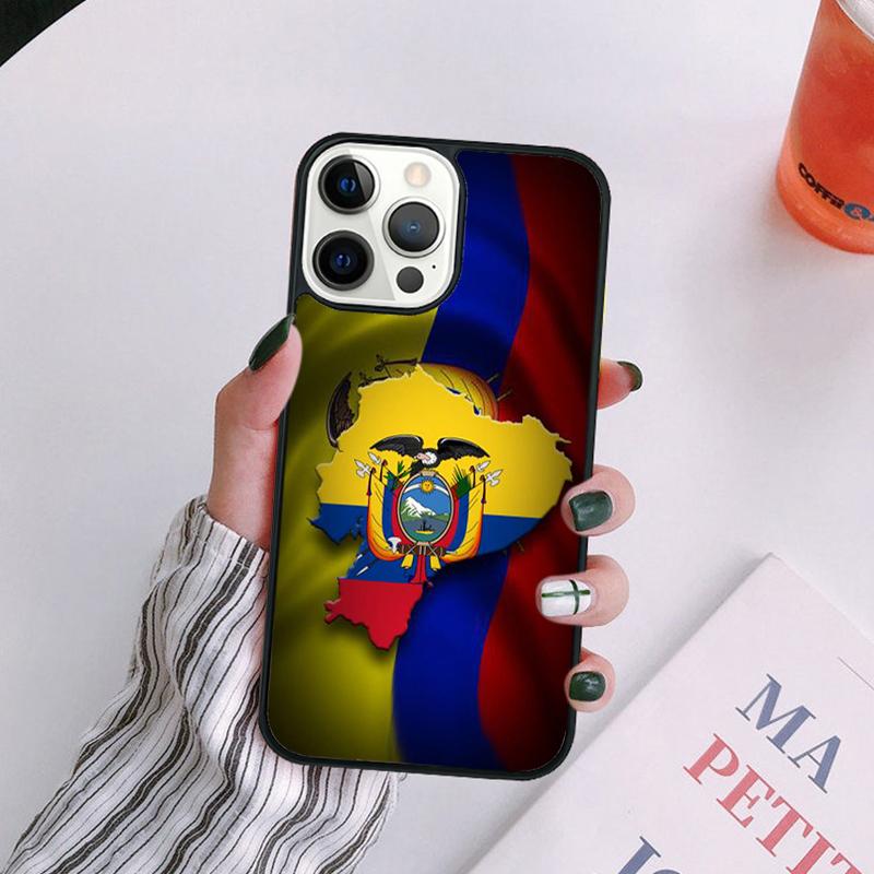 Custodia per Telefono Bandiera dell'Ecuador Per iPhone 17 Air 14 13 12 16Pro Max 15 11 Plus Max Cover Shell coque