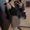 #Human cotton integrated cup sling vest women's autumn and winter skin-friendly inner base lazy warm small vest new
