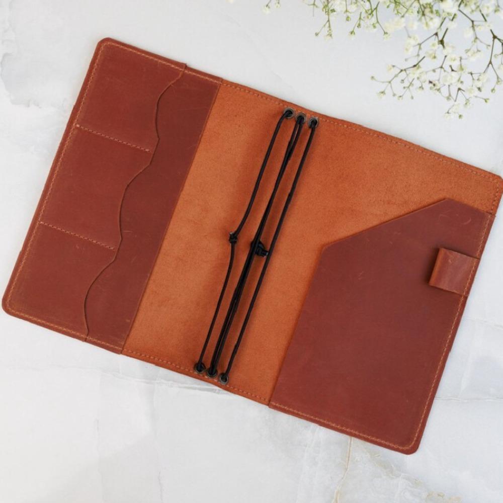 Refillable Notebook Organizer A5 Book Protective Cover Vintage Notebook Cover  For Hobby