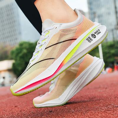 Chaussures de course nouvelles pour hommes et femmes surface en maille respirante légères antidérapantes amorties à rebond fines chaussures de sport universitaires