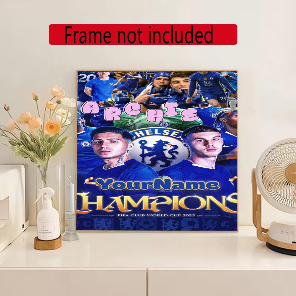 Chelsea Fc Personalized Name Diamond Paintings Mosaic Wall Round Diamond Art Painting Kits Embroidery Crystal Accessories Frameless