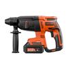 20V Brushless Cordless Hammer Drill, Lithium-Ion 1.1 Inch Rotary Hammer Driver, SDS-Plus Electric Lightweight Power Tool Kit with Battery and Charger,