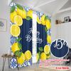 2 Stück 2D Flachdruck Fensterbehandlung Vorhänge Alles Gute zum Geburtstag Zitronen Polyester Ohne Strom Partydekorationen Perfekt
