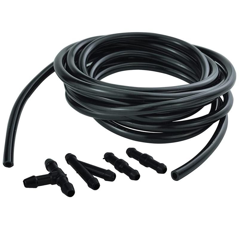7Pcs/set Front Windscreen Wiper Arm Washer Nozzle Jets 4 Way Ajustable Check Valve Tube Pipe Hose 2m T Piece Straight Piece