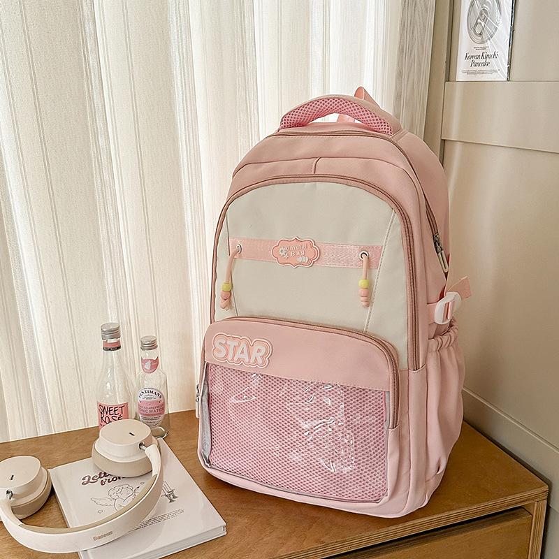 High Value, Fresh and Cute, Multi-pocket Backpack, Student Leisure, Simple and Large-capacity Backpack.